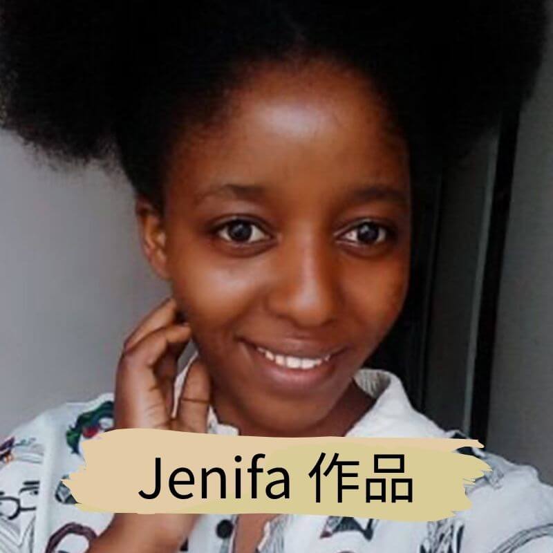 坦尚尼亞畫家 Jenifa Kisanga的照片