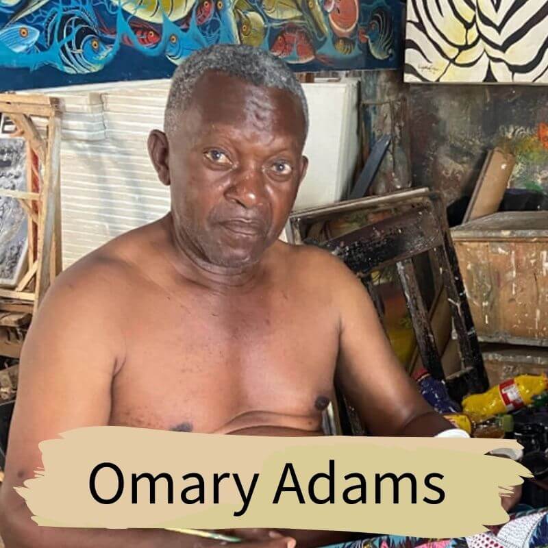 坦尚尼亞畫家 Omary Adams